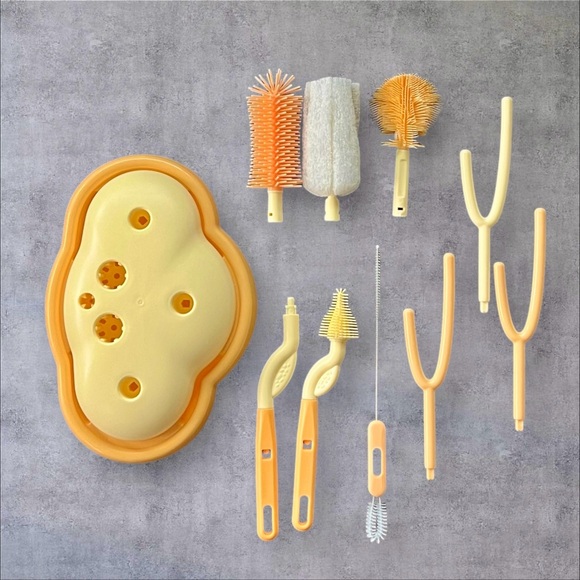 NIB Baby Bottle Brush and Drying Rack with Bottle Brush - Picture 7 of 14